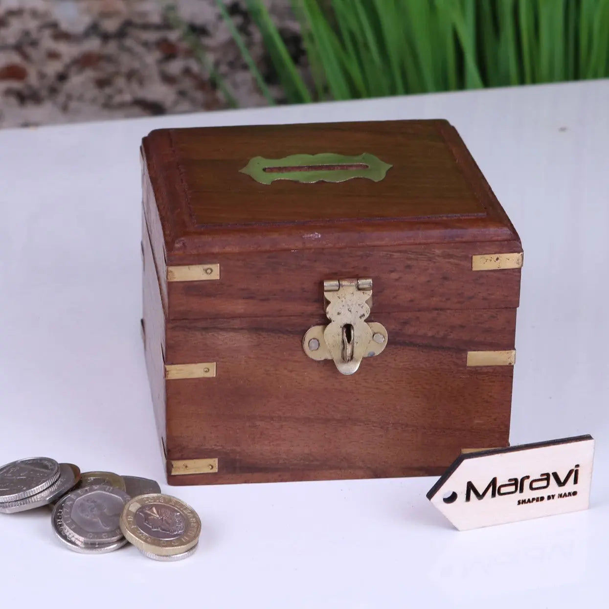Sasa Wooden Money Box