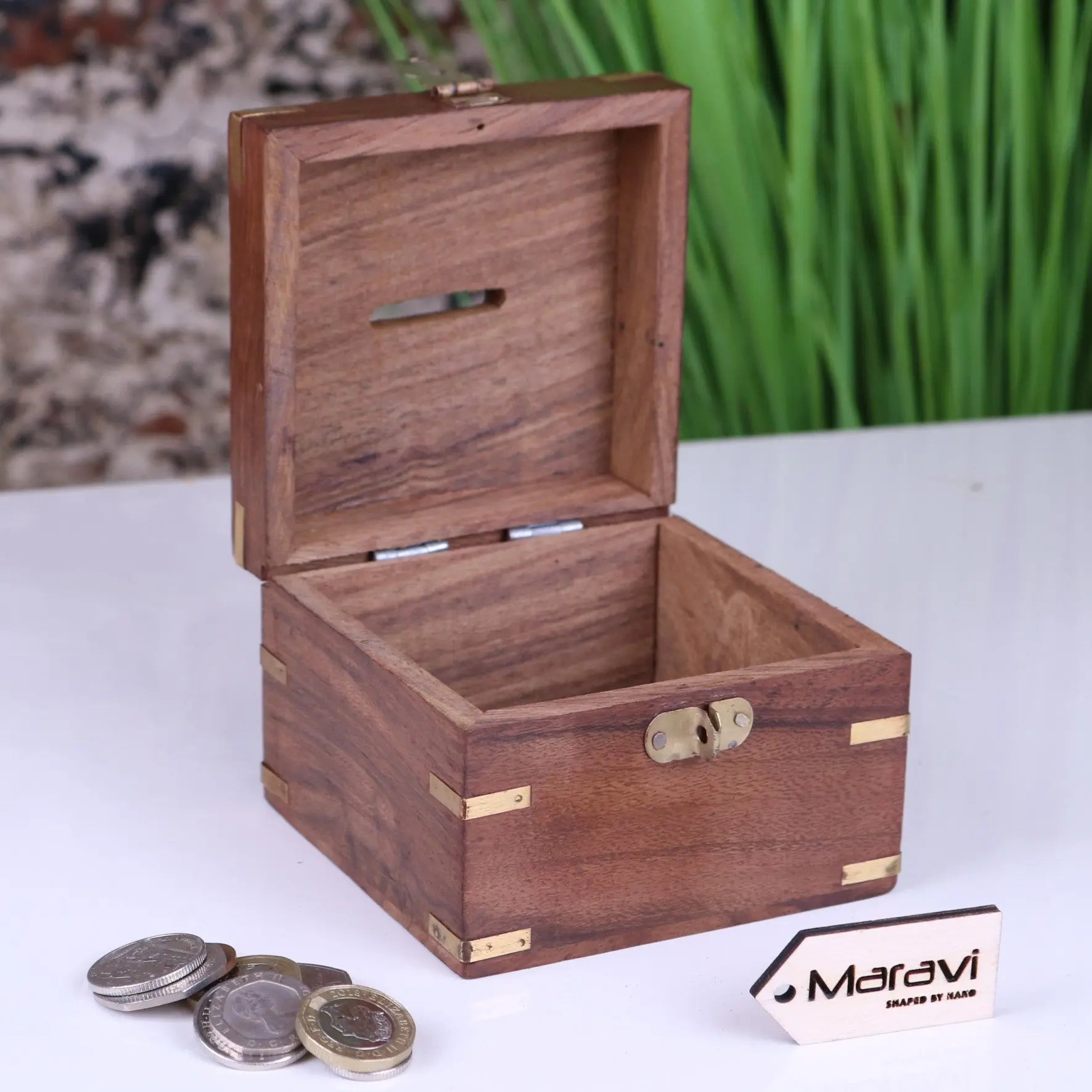 Sasa Wooden Money Box