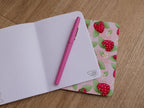 A6 Handmade Notebook with Strawberry Design