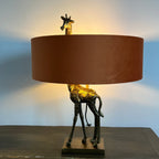 Burnt Orange Velvet Drum Lampshade | Handmade Ceiling Light Shade | Bespoke UK