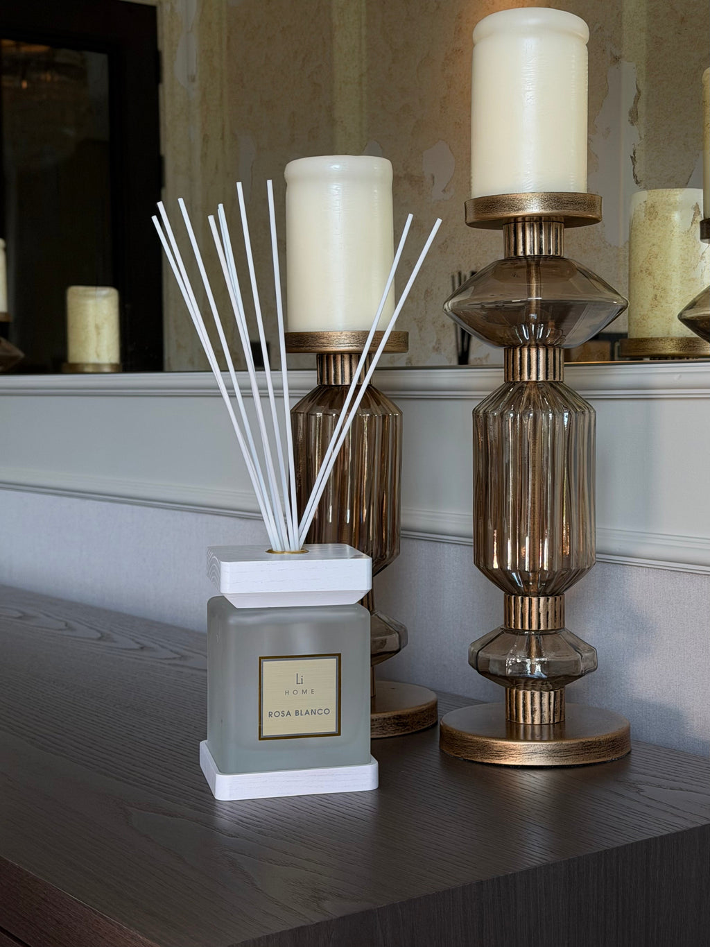 ROSA BLANCO WHITE SQUARE REED DIFFUSER 500ML & 1000ML