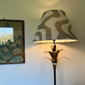 Green Wiggle Textured Steep Empire Lampshade | Handmade Ceiling Light Shade | UK
