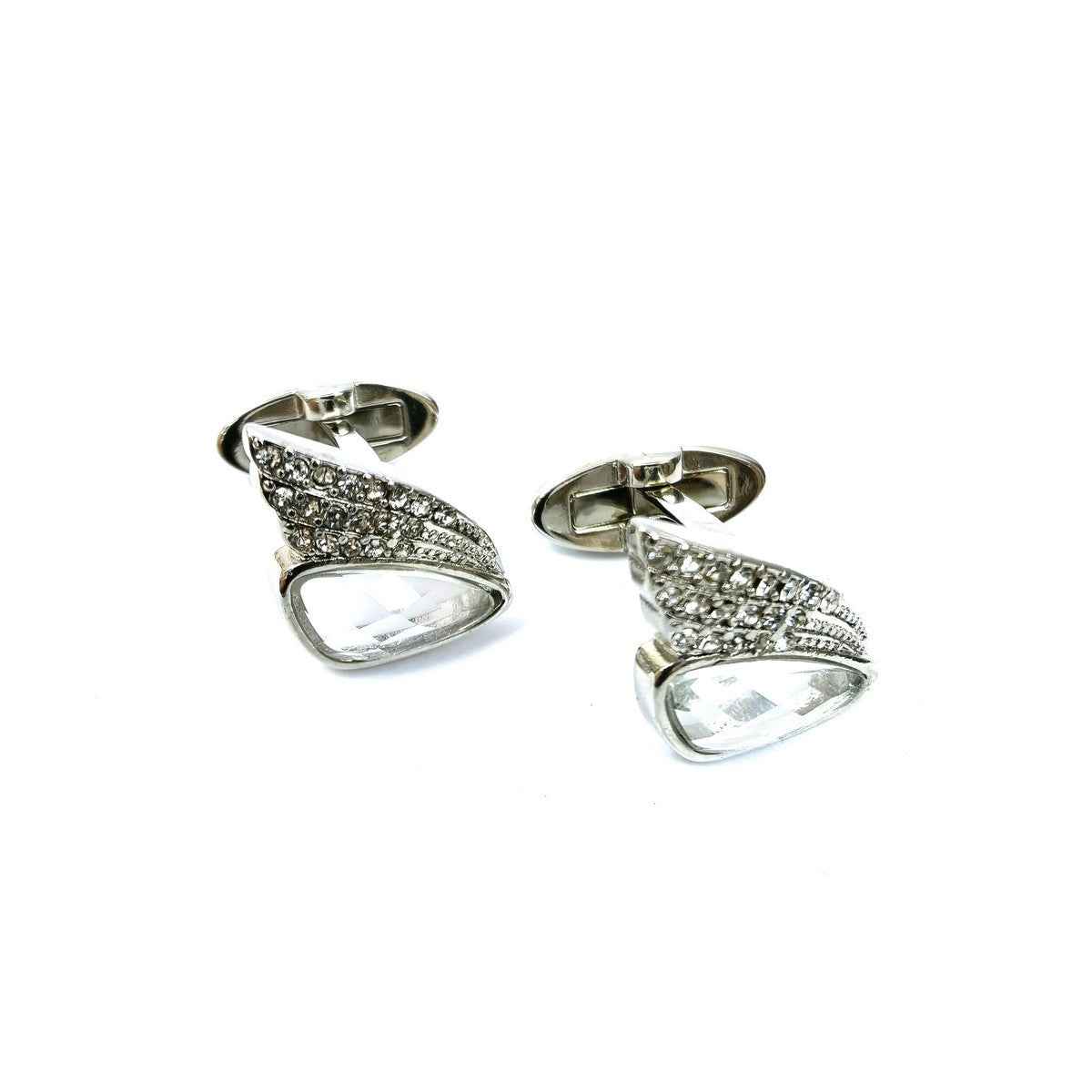 Silver Wing Gemstone Cufflinks