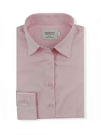 Women's Fitted Pink Oxford Shirt