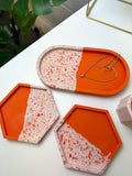 4 Piece Trinket Set - Orange Split
