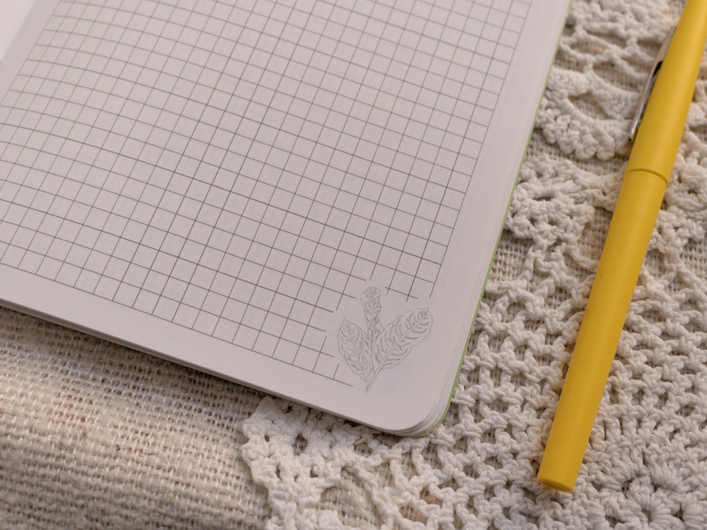 A5 Handmade Notebook with Spring Foraging Design