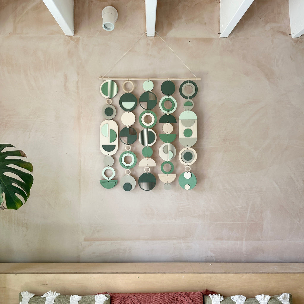 Green Wall Art - Home Decor - Modern Wall Art  - Large Centre Piece Art - Wall Tapestry