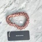 Bronze Silk Scrunchie - Skinny