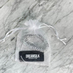 Silver Silk Scrunchie - Skinny