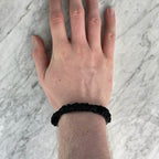 Black Silk Scrunchie - Skinny