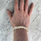 Champagne Silk Scrunchie - Skinny