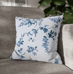 Birds and Roses cotton throw cushion