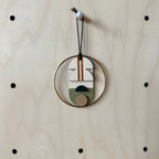 Original Small Geometric Wall Hanging - Mini Mid-Century Wall Art - Little Wooden Decoration - Contemporary Wall Decor