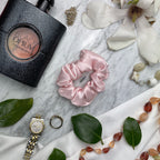 Pink Silk Scrunchie - Regular