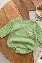 Autumn Bear Bodysuit, Green, White or Brown