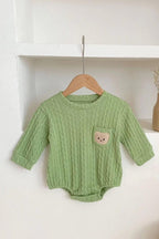 Autumn Bear Bodysuit, Green, White or Brown