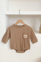 Autumn Bear Bodysuit, Green, White or Brown