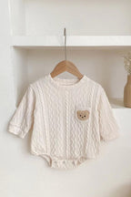 Autumn Bear Bodysuit, Green, White or Brown