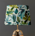 Blue & Green Rainforest Velvet French Drum Lampshade | Handmade Ceiling Light Shade | UK