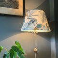 Blue & Green Rainforest Velvet Steep Empire Lampshade | Handmade Ceiling Light Shade | UK