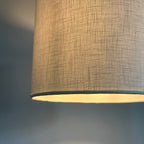 Off White Linen Drum Lampshade | Handmade Ceiling Light Shade | Bespoke UK