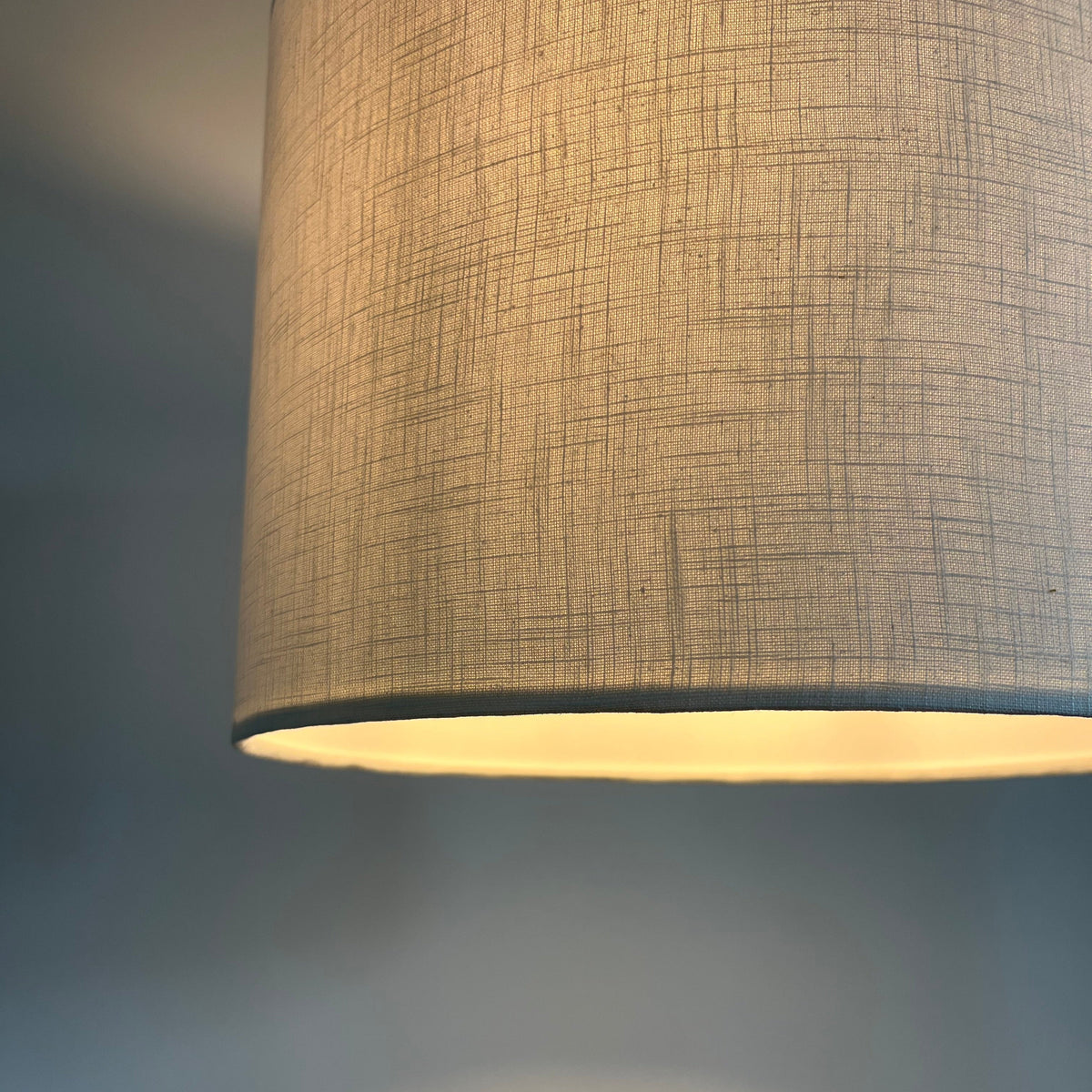 Off White Linen Drum Lampshade | Handmade Ceiling Light Shade | Bespoke UK