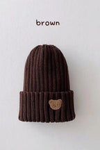Knitted Bear Beanie Hats Multiple Colours