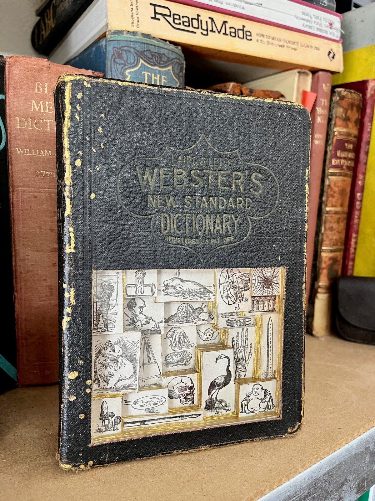 Websters New Standard Dictionary Book Carving / Altered Book Art