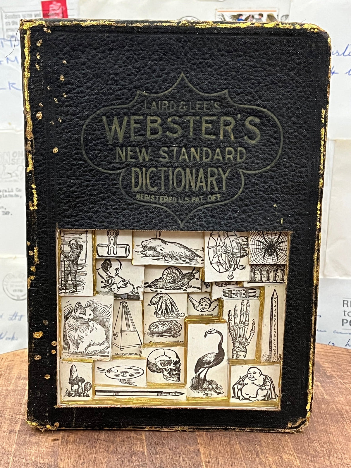 Websters New Standard Dictionary Book Carving / Altered Book Art
