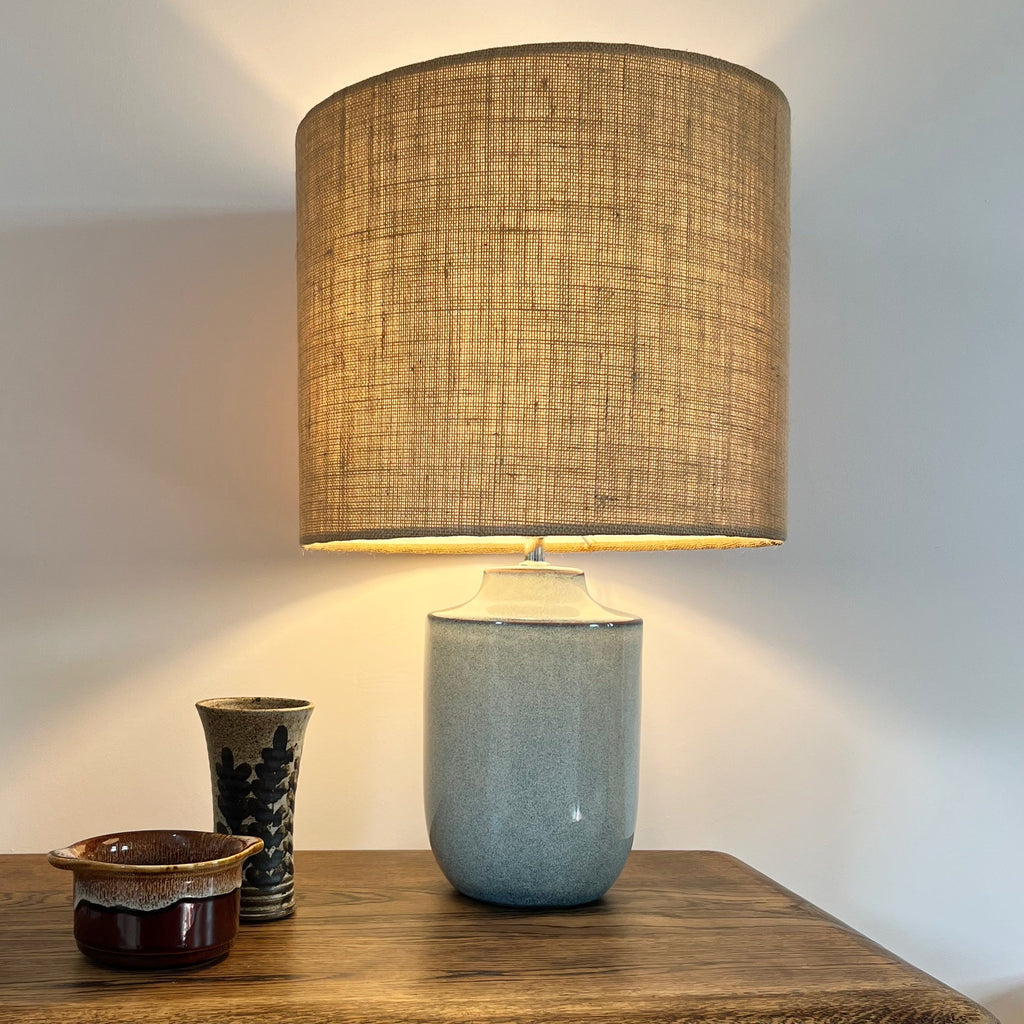 Hessian Drum Lampshade | Ceiling Light Shade | Bespoke Handmade UK