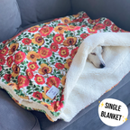 Blushing Leopard Snuggle Blanket