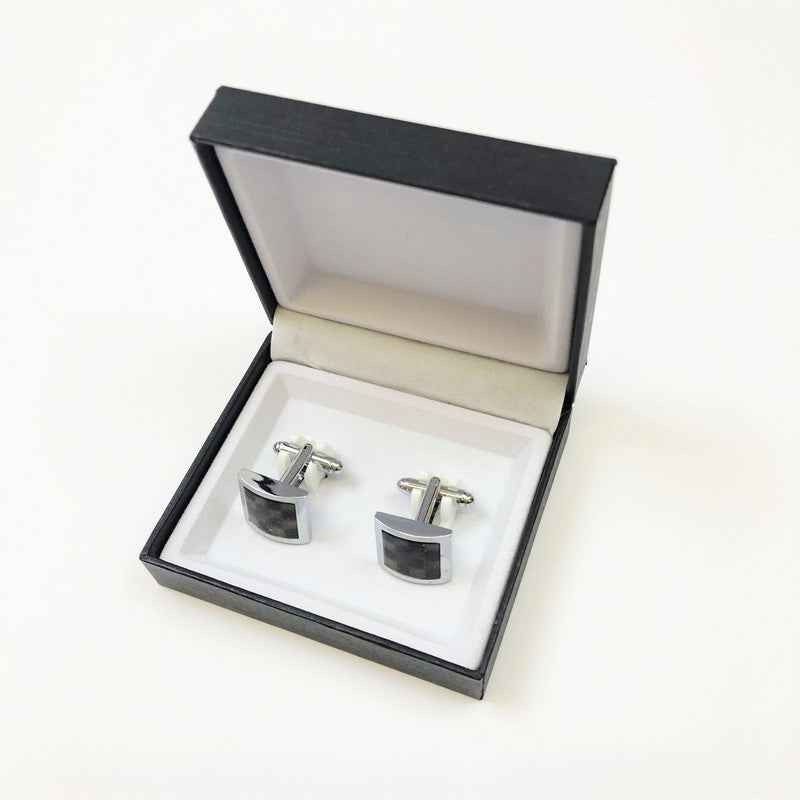 Black & Brown Chequered Cufflinks