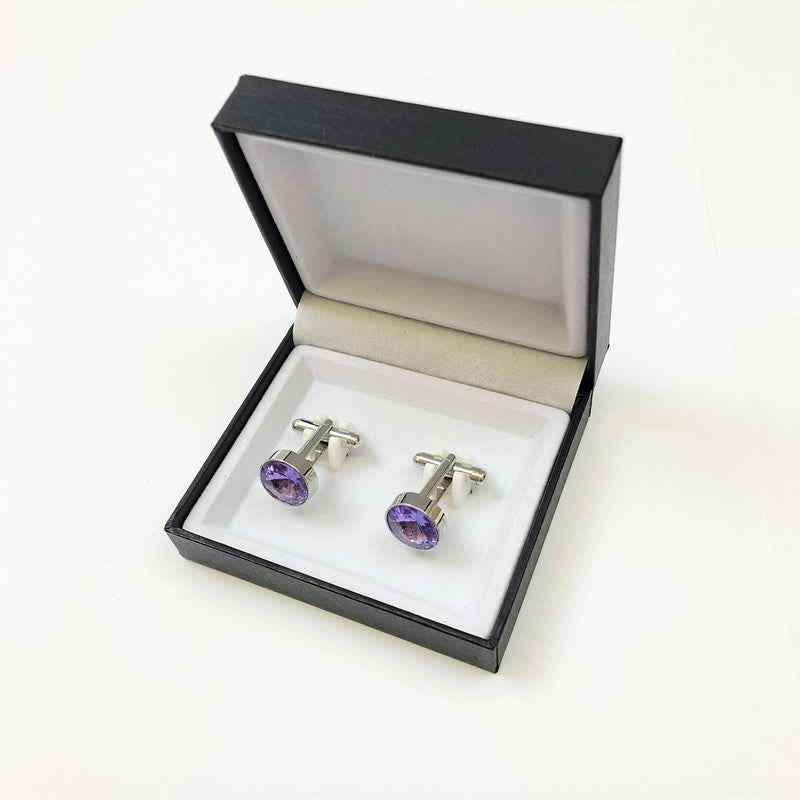 Round Gemstone Cufflinks