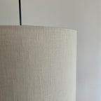 Natural Linen Drum Lampshade | Handmade Ceiling Light Shade | Bespoke UK