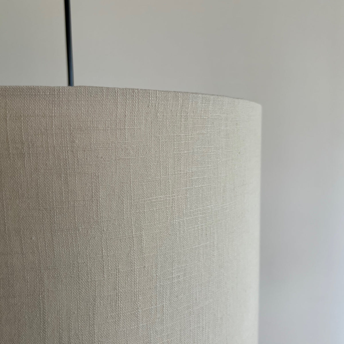 Natural Linen Drum Lampshade | Handmade Ceiling Light Shade | Bespoke UK