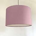 Light Pink Cotton Drum Lampshade | Handmade Ceiling Light Shade | Bespoke UK