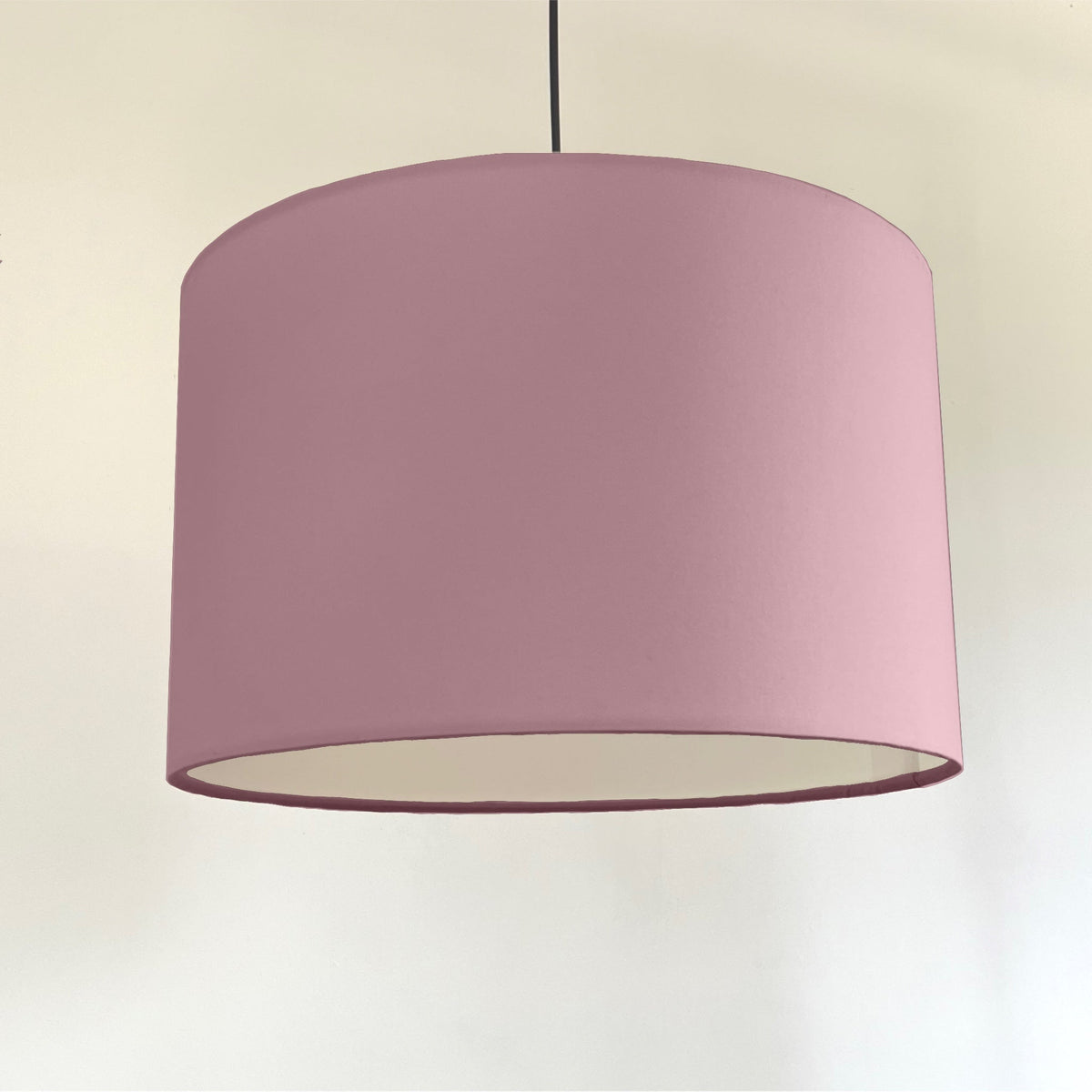 Light Pink Cotton Drum Lampshade | Handmade Ceiling Light Shade | Bespoke UK