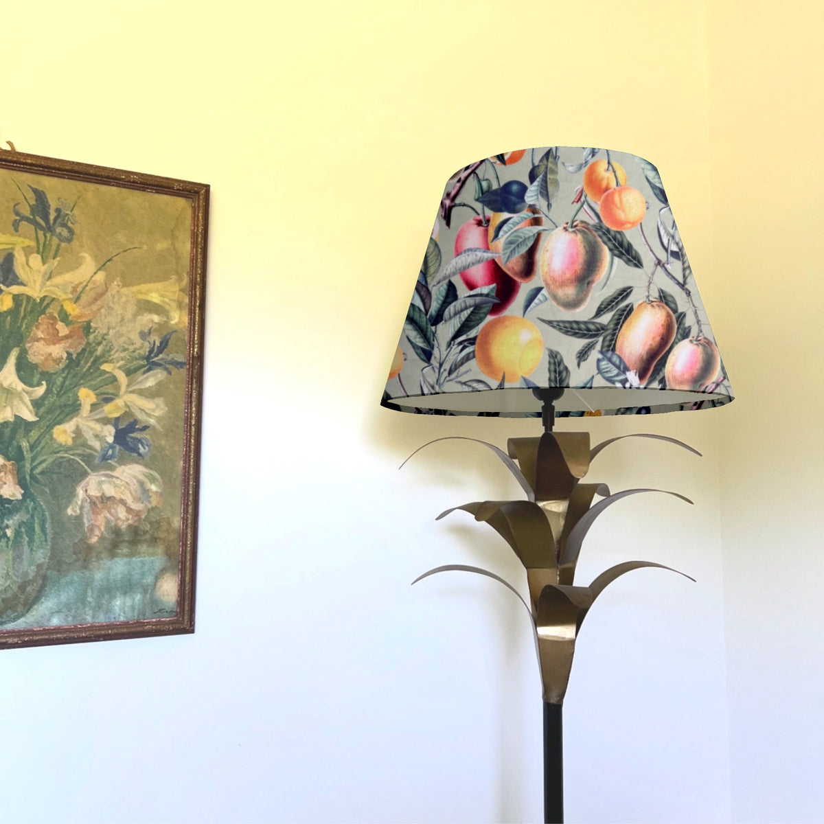 Summer Fruit Velvet Steep Empire Lampshade | Handmade Ceiling Light Shade | UK