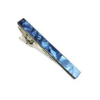 Blue Marble Effect Tie Clip