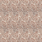 William morris rust willow leaves cotton cushion, scatter cushions