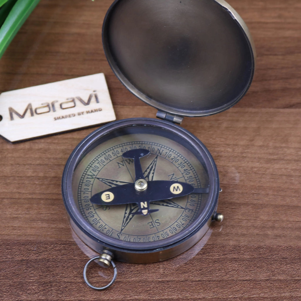 Spitfire Compass with High Flight Poem