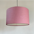 Lavender Linen Drum Lampshade | Handmade Ceiling Light Shade | Bespoke UK