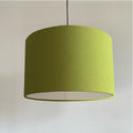 Chartreuse Cotton Drum Lampshade | Handmade Ceiling Light Shade | Bespoke UK