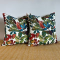 Autumn leaves cotton throw cushion