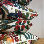 Autumn leaves cotton throw cushion