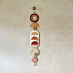 Warm Tones Wall Hangings - Geometric Wall Art - Luxury Wall Decor - Mid-Century Home Decor - Slim Long Wall Tapestry