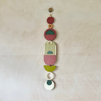 Eclectic Wall Hangings - Geometric Wall Art - Luxury Wall Decor - Mid-Century Home Decor - Slim Long Wall Tapestry