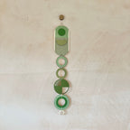 Green Wall Hangings - Geometric Wall Art - Luxury Wall Decor - Mid-Century Home Decor - Slim Long Wall Tapestry