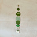 Green Wall Hangings - Geometric Wall Art - Luxury Wall Decor - Mid-Century Home Decor - Slim Long Wall Tapestry