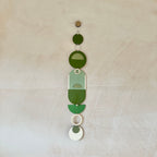 Green Wall Hangings - Geometric Wall Art - Luxury Wall Decor - Mid-Century Home Decor - Slim Long Wall Tapestry
